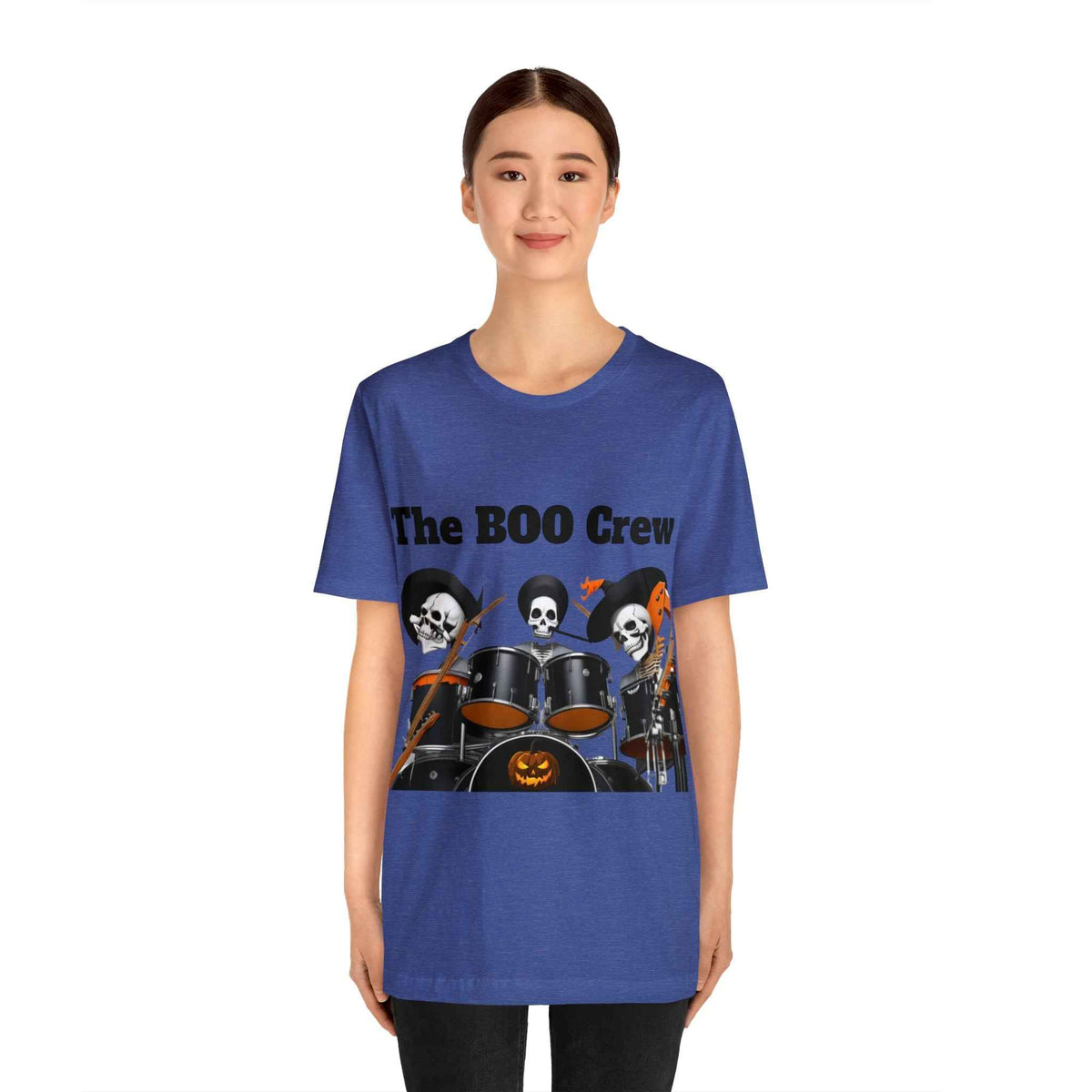 Halloween Boo Crew Skeletons Rock Band Unisex Jersey Short Sleeve Men'