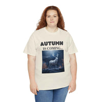 Autumn is coming: Fall Vibes T-shirts | Deer Drinking Brook Leaves Cha
