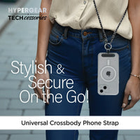HyperGear TECHcessories Silver Chain with Black Vegan Leather - Trustymall