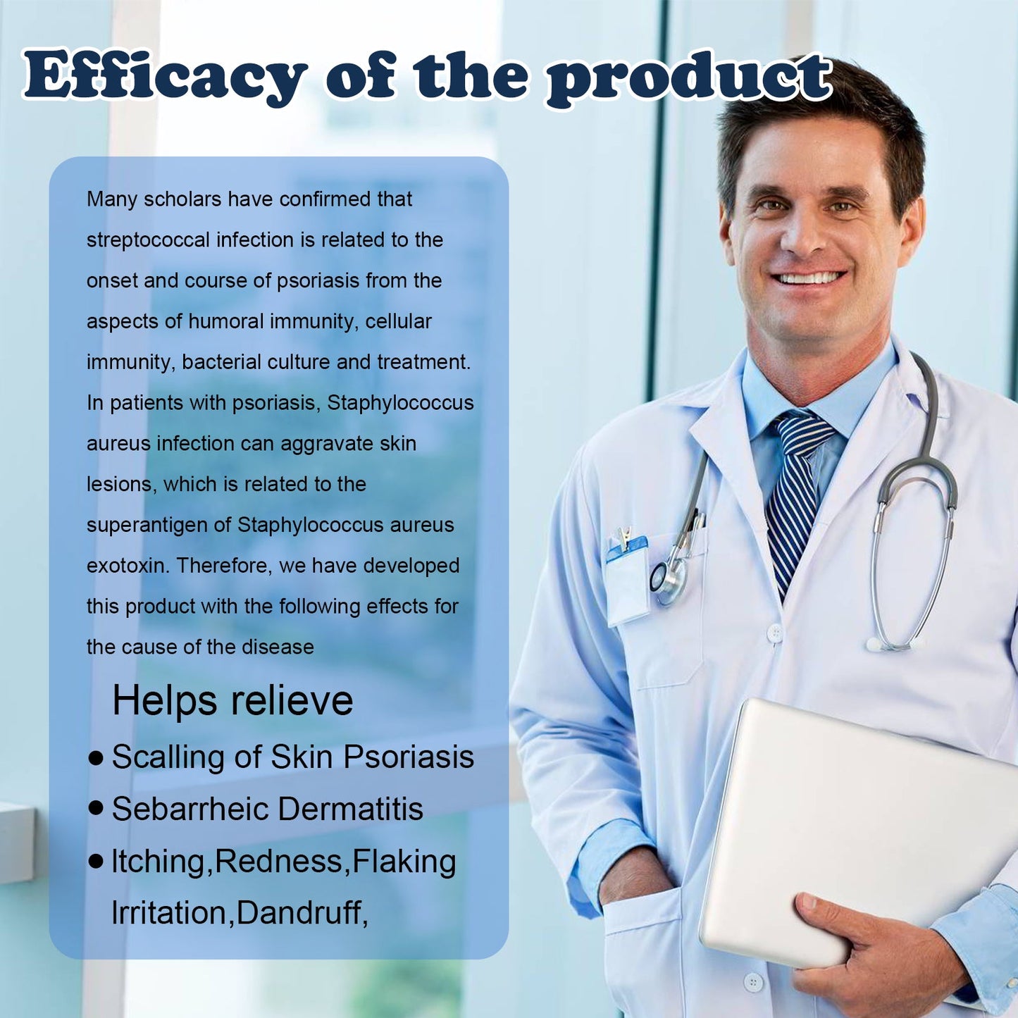 Psoriasis Relief Spray, Relieve Skin, Hands And Feet Redness Peeling Itch Repair External Care