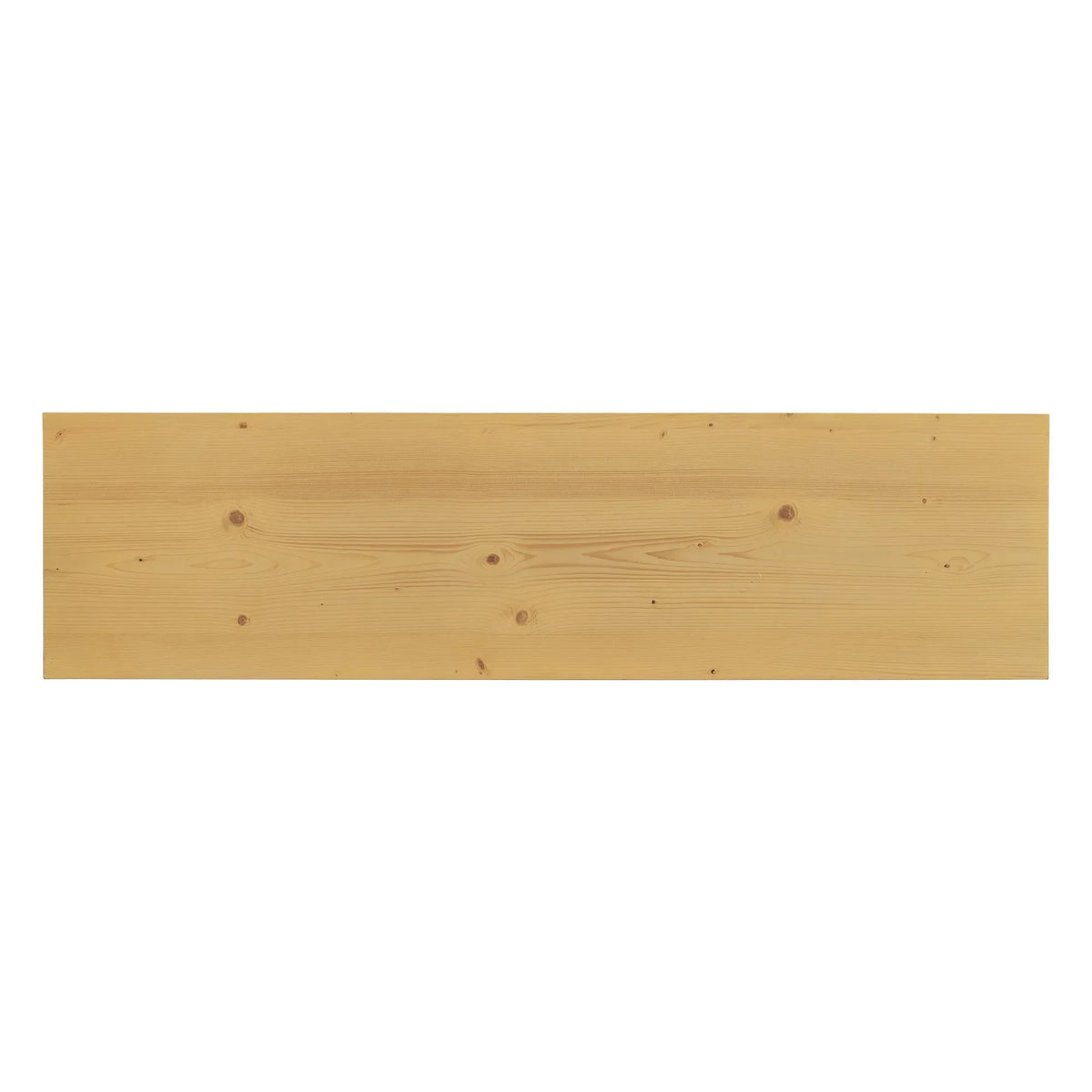 Detailed shot of entrance table showing natural wood grain and texture.