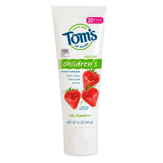 Tom's of Maine Silly Strawberry Fluoride Natural Kids Toothpaste