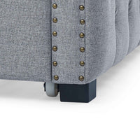 Daybed with Trundle Upholstered Tufted Sofa Bed, with Button and