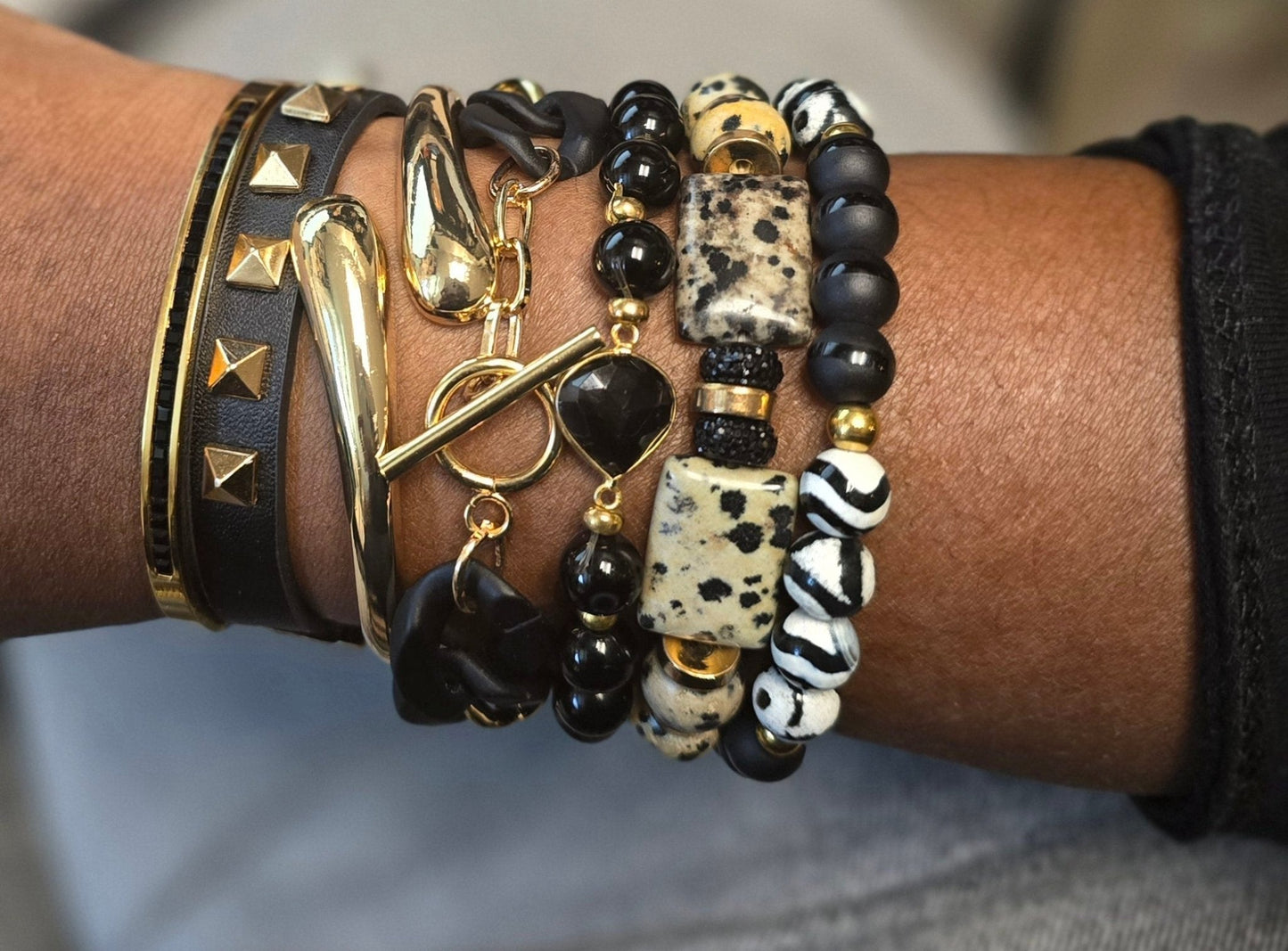 18k Gold Plated Asymmetrical Bangle