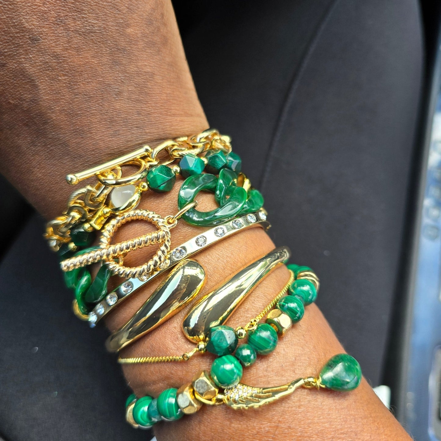 18k Gold Plated Asymmetrical Bangle