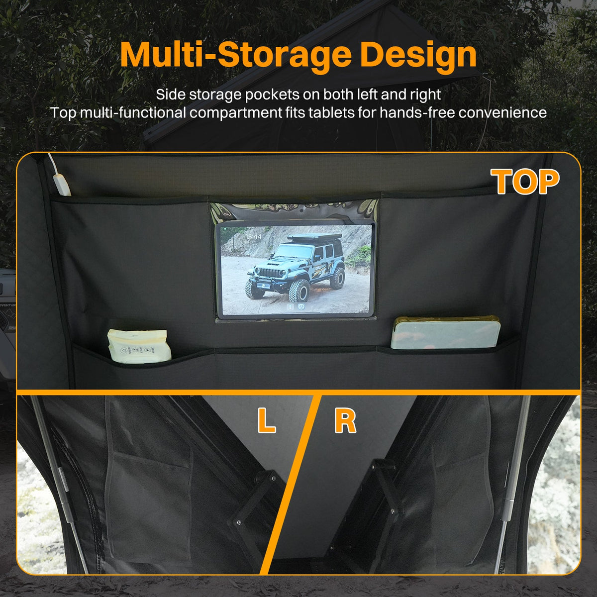 Roof Top Tent Hardshell Rooftop Tent For Van SUV Truck Car Overland