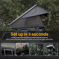 Roof Top Tent Hardshell Rooftop Tent For Van SUV Truck Car Overland