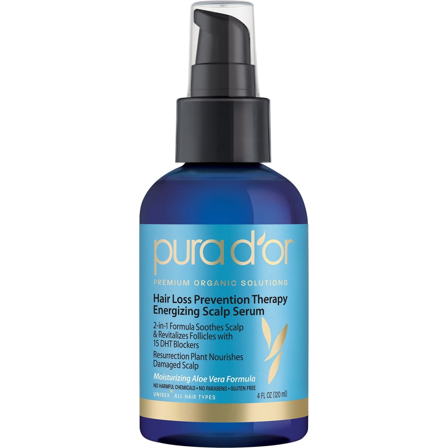 Pura d'or Hair Thinning Therapy Energizing Scalp Serum - 4 Fl Oz