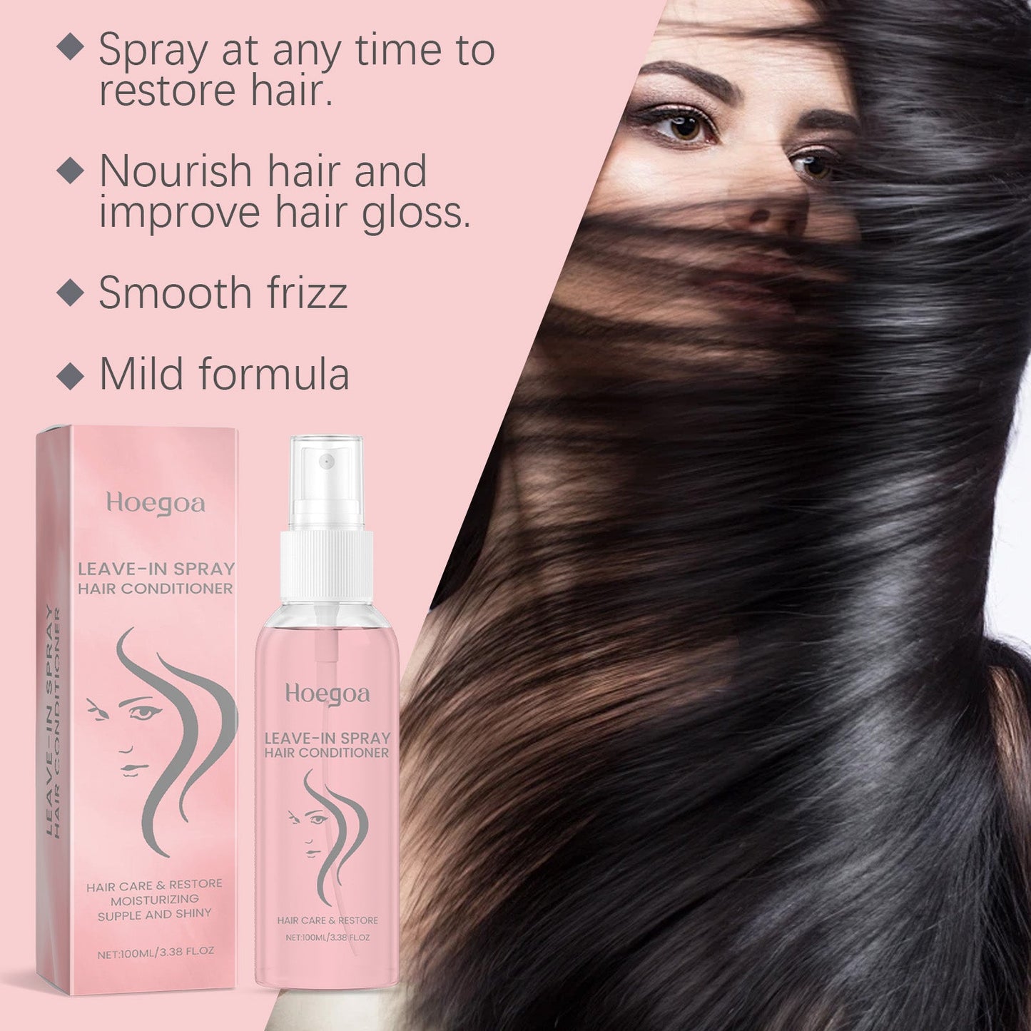 Leave-In Smoothing Repair Spray Leave-In Nourishing Conditioner For Frizzy Smoothing Hair Spray