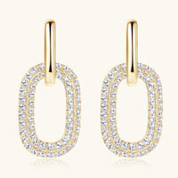 2.16 Carat Moissanite 925 Sterling Silver Earrings
