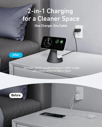 Anker MagGo Wireless Charger (2-in-1, Dock Stand) with USB-C Cable BOA - Trustymall