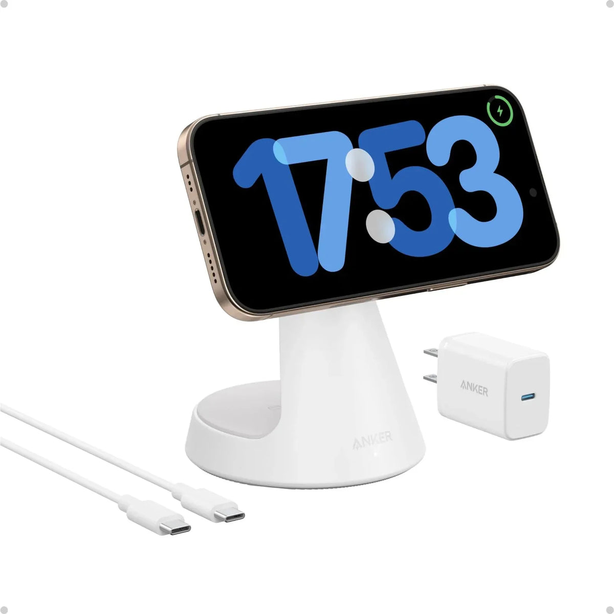 Anker MagGo Wireless Charger (2-in-1, Dock Stand) with USB-C Cable BOA - Trustymall