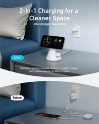 Anker MagGo Wireless Charger (2-in-1, Dock Stand) with USB-C Cable BOA - Trustymall