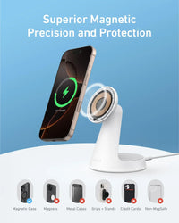 Anker MagGo Wireless Charger (2-in-1, Dock Stand) with USB-C Cable BOA - Trustymall