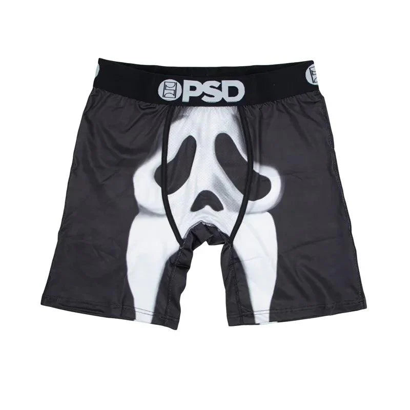 1Pcs Sexy Men Underwear Boxers Men's Panties Lingerie Breathable Printed Male Underpants Plus Size Man Boxer Briefs Mens Trunks