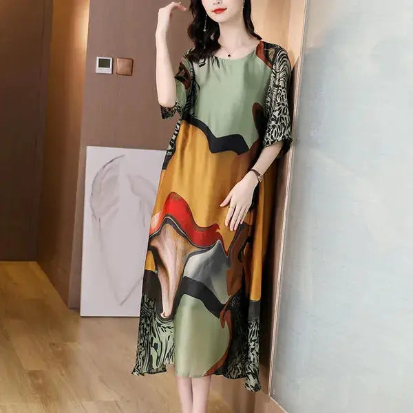 Plus Size Printed Dress for Women