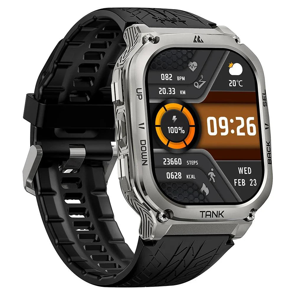 2024 KOSPET TANK M3 Smartwatches For Men Women Rugged Smart Watch 480mAh AOD Bluetooth Fitness Electronic Digital AMOLED Watches
