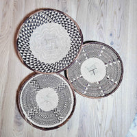 Set of 3 Handmade African Wall Baskets | Zimbabwe Baskets | Boho Wall