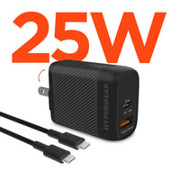 HyperGear SpeedBoost 25W USB-C PD + 12W USB Fast Wall Charger with PPS - Trustymall