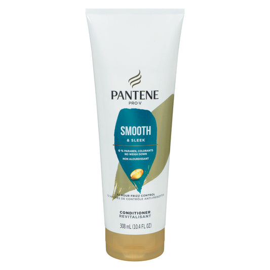 Pantene Smooth & Sleek 72 Hr Smoothness Conditioner 10.4 Fl Oz