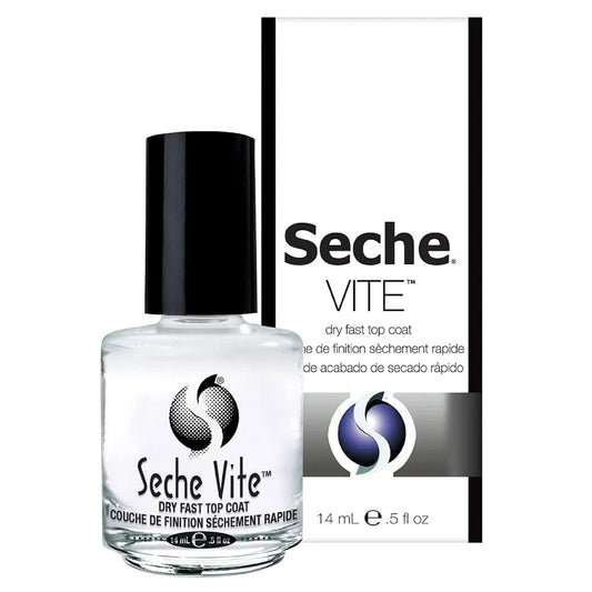 Seche Vite Dry Fast Top Coat Boxed 0.5 Ounce (14ml)
