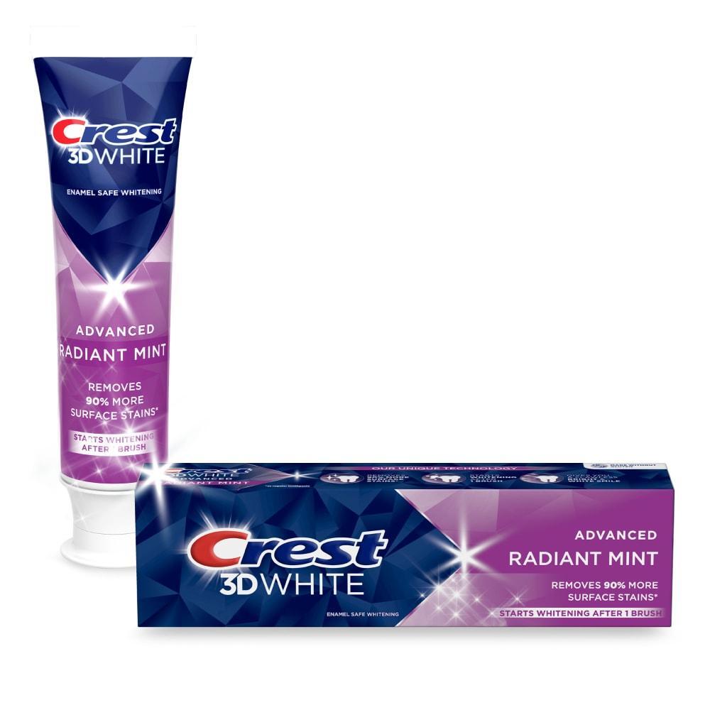 Crest 3D White Advanced Radiant Mint Teeth Whitening Toothpaste