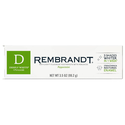 Rembrandt Deeply White & Peroxide Whitening Toothpaste - Peppermint