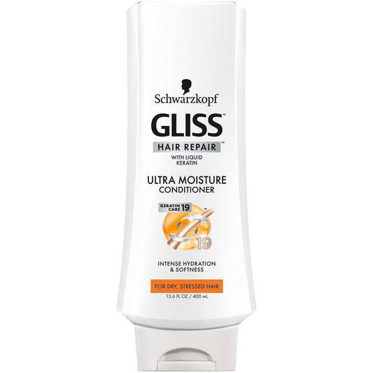Schwarzkopf Gliss Conditioner, Ultra Moisture, Hair Repair