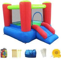 8x7 Junior Inflatable Bouncer With Slide And 50 Balls