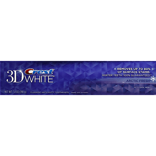 Crest 3D White Arctic Fresh Icy Cool Mint Fluoride Anticavity Toothpaste 7 Oz. Box