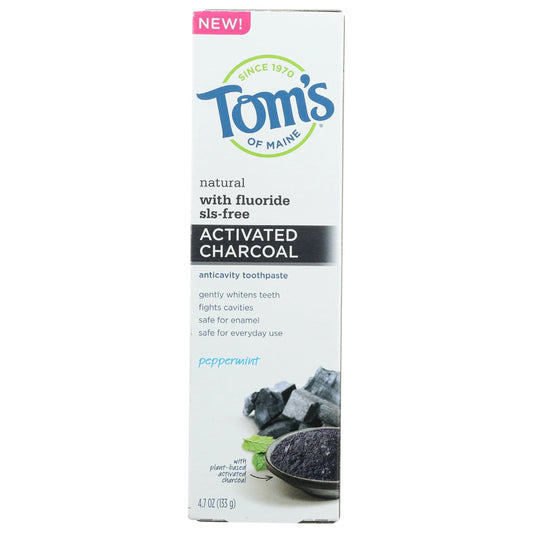 Tom's of Maine Toothpaste Activated Charcoal Peppermint