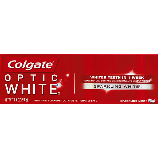 Colgate Optic White Sparkling Mint Whitening Toothpaste - 3.5oz