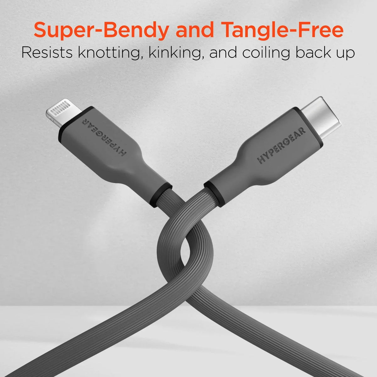 HyperGear Flexi PRO USB-C to Lightning Cable 6ft - Trustymall