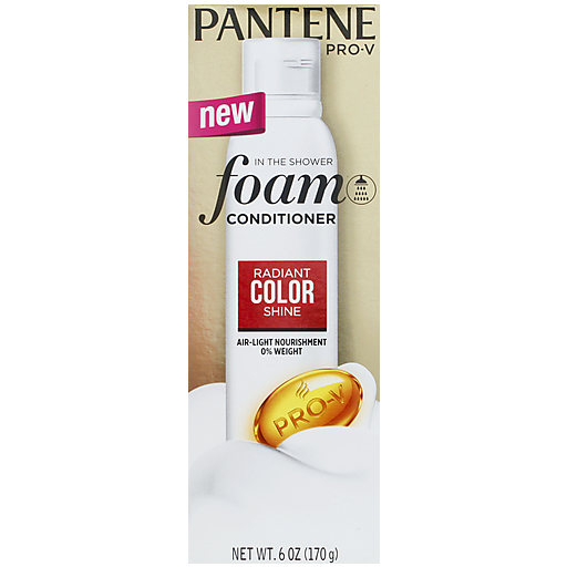 Pantene Pro-V Conditioner, Foam, In The Shower, Radiant Color Shine