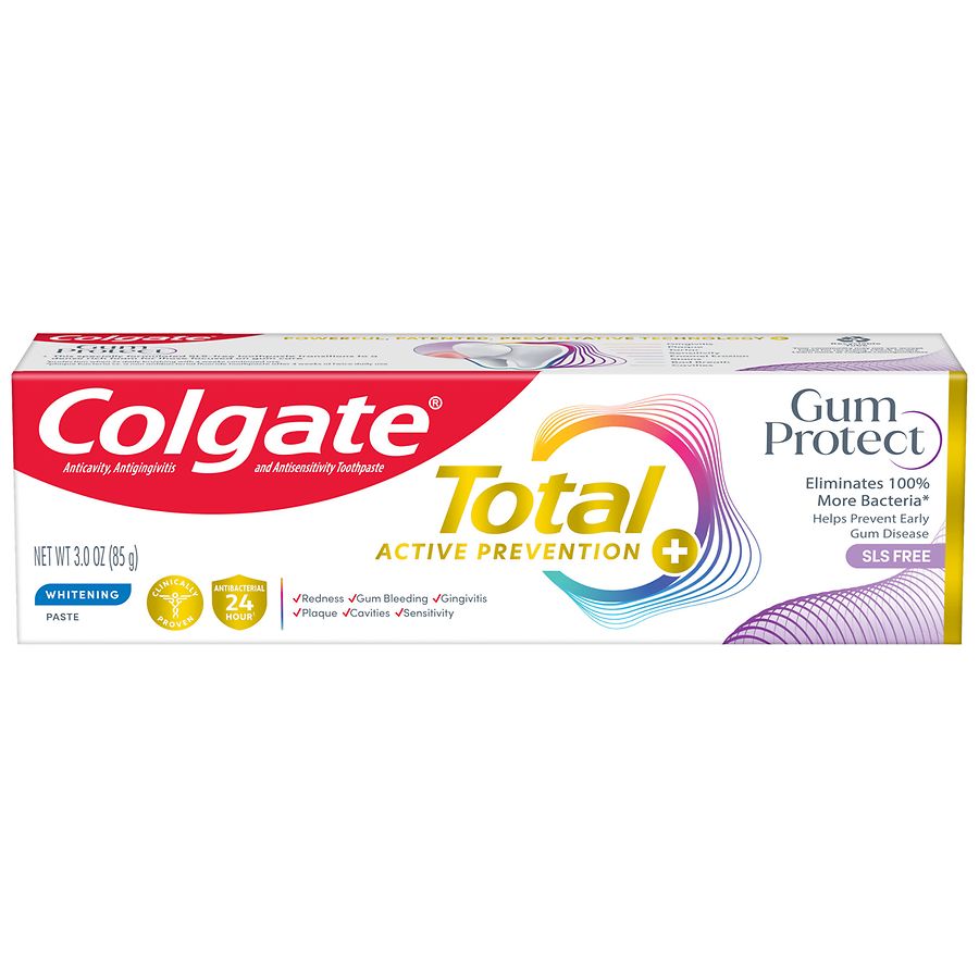 Colgate Total Active Prevention Gum Protect Whitening Toothpaste Mint