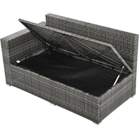 Outdoor 6-Piece All Weather PE Rattan Sofa Set, Garden Patio Wicker