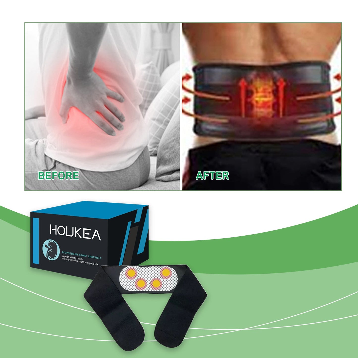 Body Care Magnetic Therapy, Body Care Magnetic Belt Warm Comfortable Breathable Waist Elastic Belt