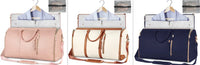 Large Capacity Travel Duffle Bag Women's Handbag Folding Suit Bag Waterproof Clothes Totes - Trustymall