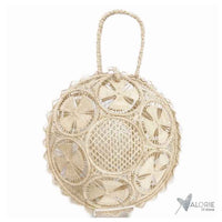 Natural "Gaia" Artisan Circular Bag