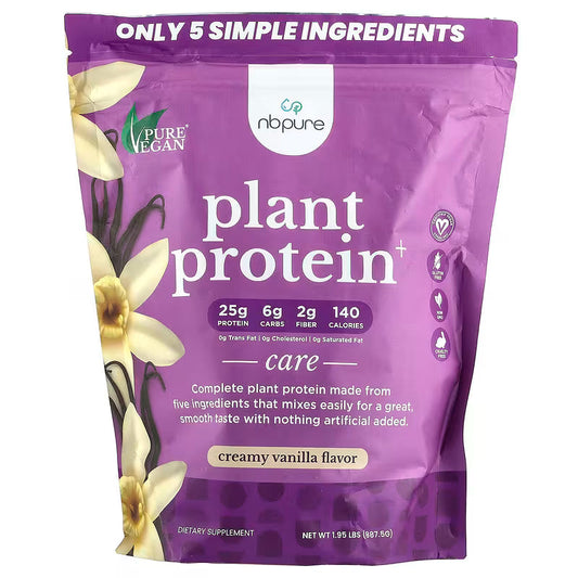 NB Pure Plant Protein+, Creamy Vanilla, 1.95 Lbs (887.5 G)