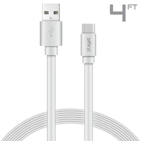 Xyst Charge and Sync USB to USB-C Flat Cable 4Ft - Trustymall