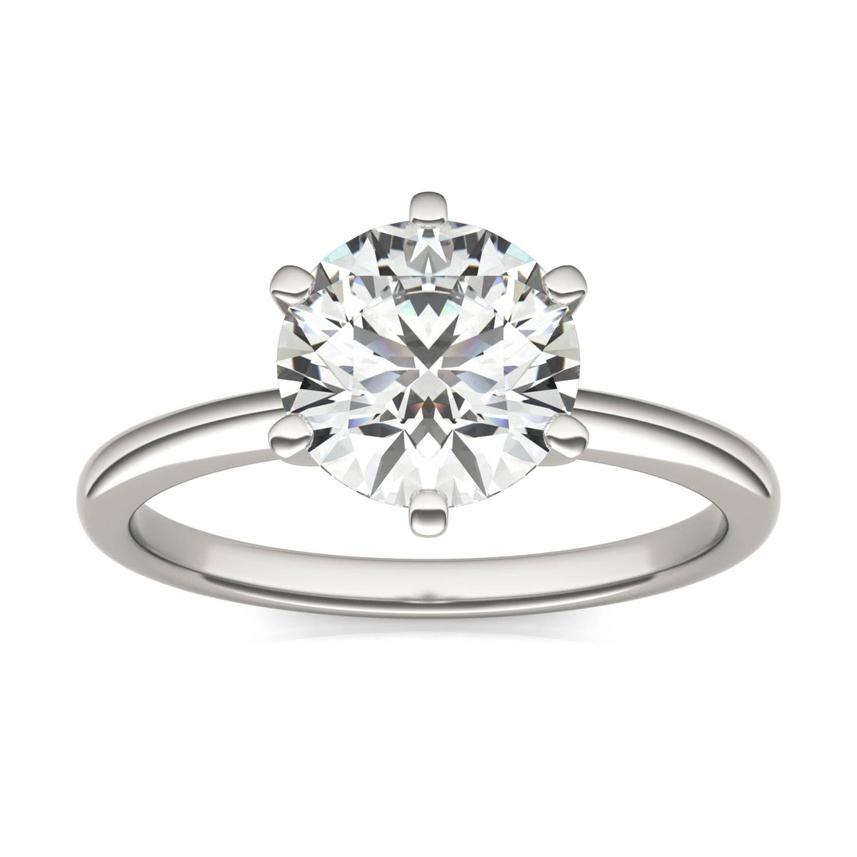 AGI Certified 3 CTW Lab Grown Diamond Solitaire Engagement Ring – G-VS