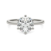 AGI Certified 2 CTW Lab-Grown Emerald Cut Diamond Solitaire Engagement