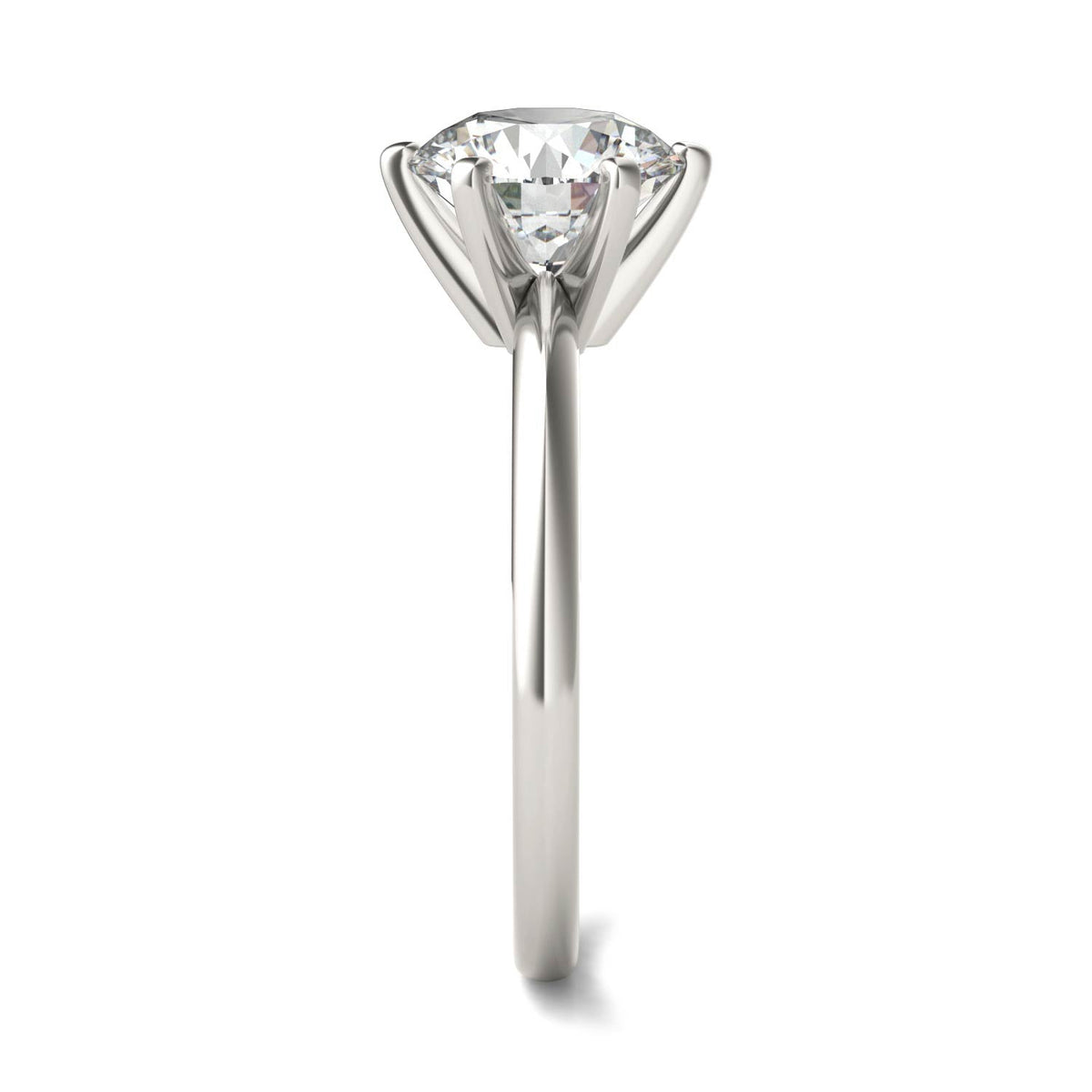 AGI Certified 3 CTW Lab Grown Diamond Solitaire Engagement Ring – G-VS