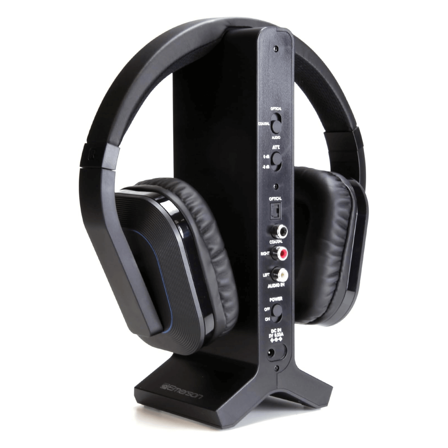Emerson 2.4G Wireless TV Headset with High-Definition Audio and Charging Stand