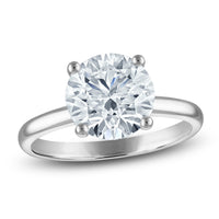 3.50 CTW Round Lab-Grown Diamond Solitaire Engagement Ring in 14K