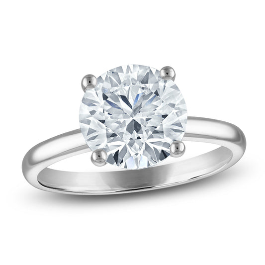 3.50 CTW Round Lab-Grown Diamond Solitaire Engagement Ring in 14K