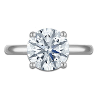 3.50 CTW Round Lab-Grown Diamond Solitaire Engagement Ring in 14K