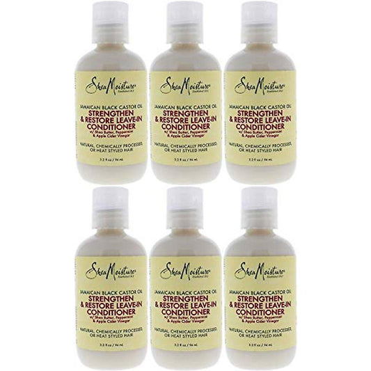 SheaMoisture Jamaican Black Castor Oil, Strengthen & Restore Leave-In Conditioner, 3.2 Fl Oz (54 Ml)