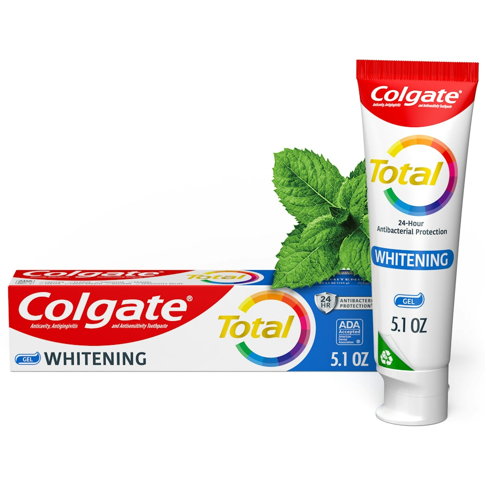 Colgate Total Whitening Toothpaste Gel - Mint - 5.1oz